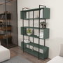 Hanah Home Estantería Verde y Negro